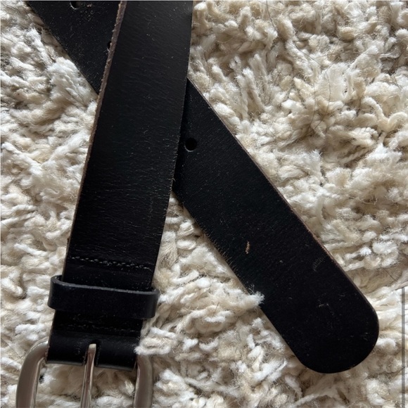 Banana Republic belt, leather, black/silver, size small main image 6